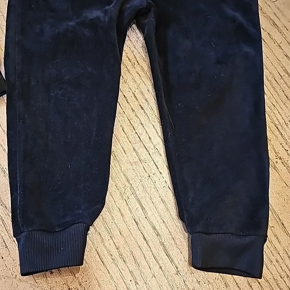 Black velvet jogger set XS size 4 Converse